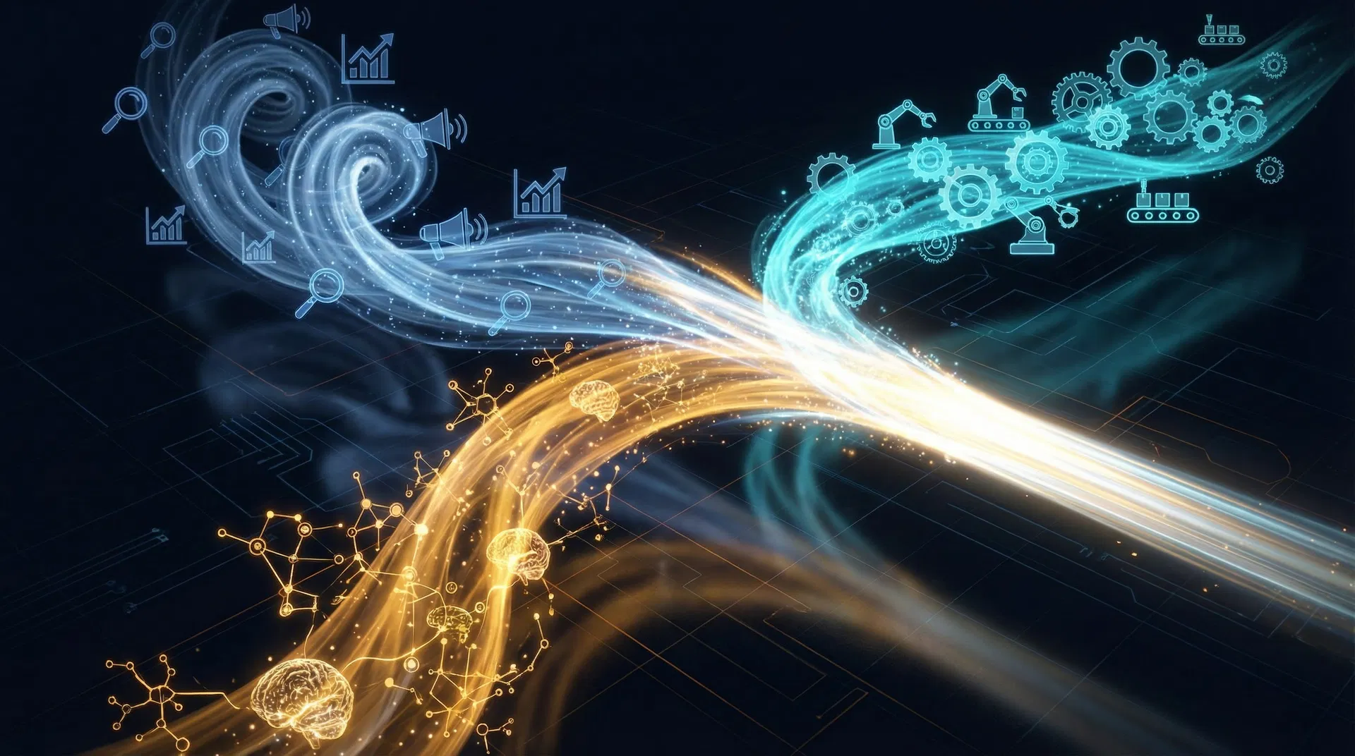 We combine marketing, automation, and AI