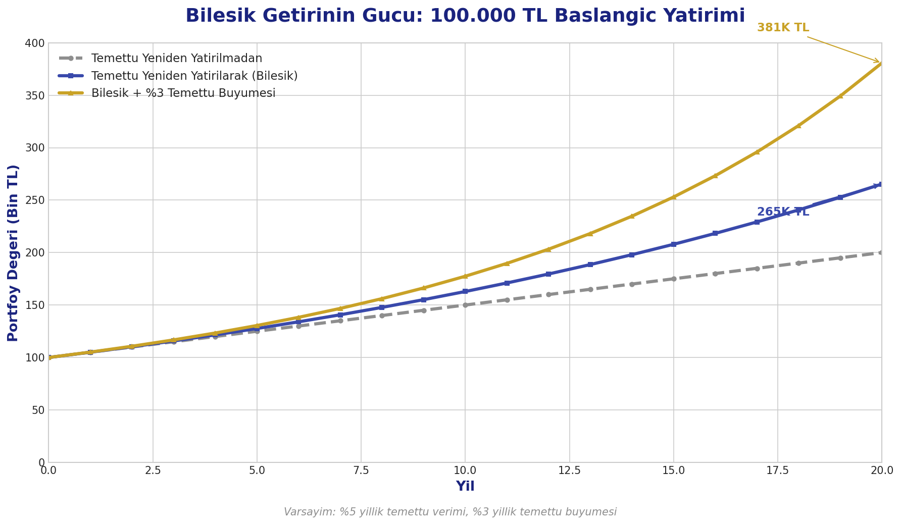 Bileşik Getiri Simülasyonu