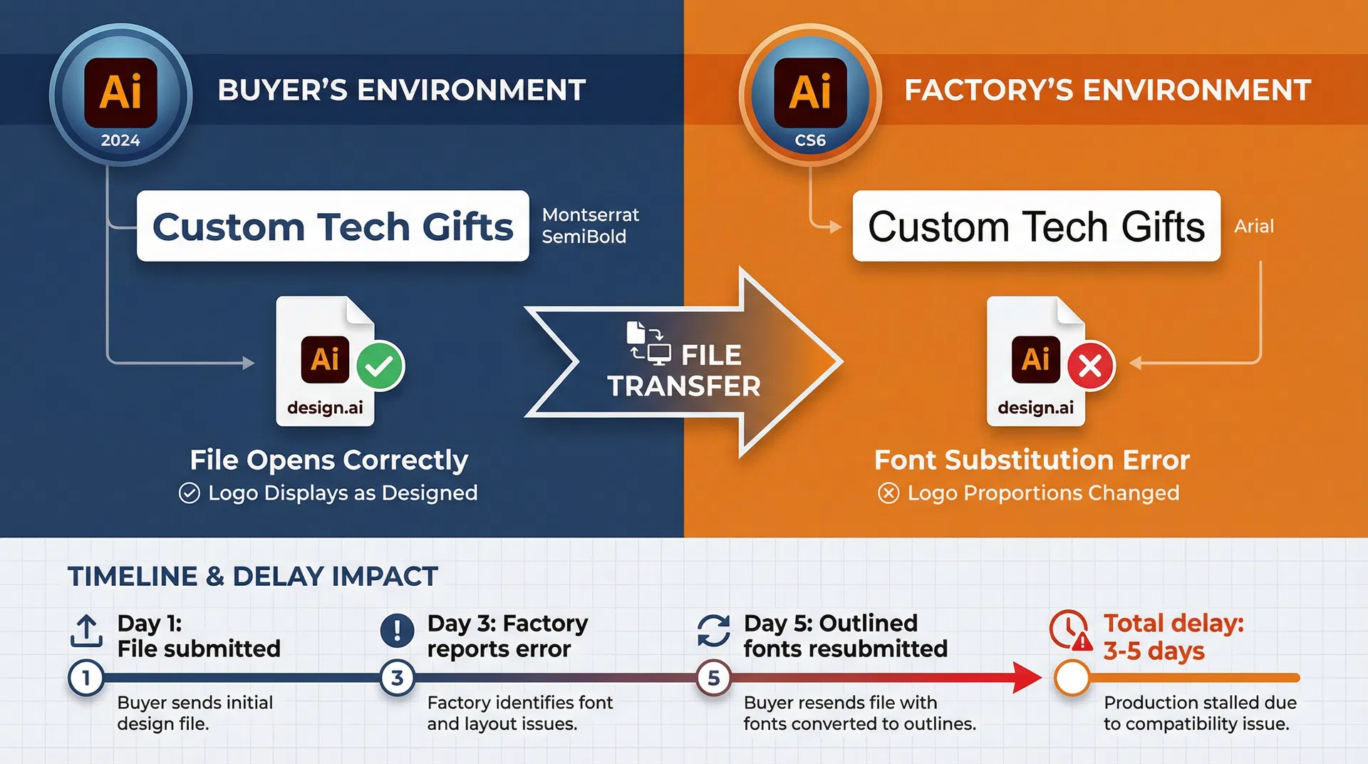 Why Your Factory Cannot Open Your "Perfect" Adobe Illustrator File for Custom Power Bank Production
