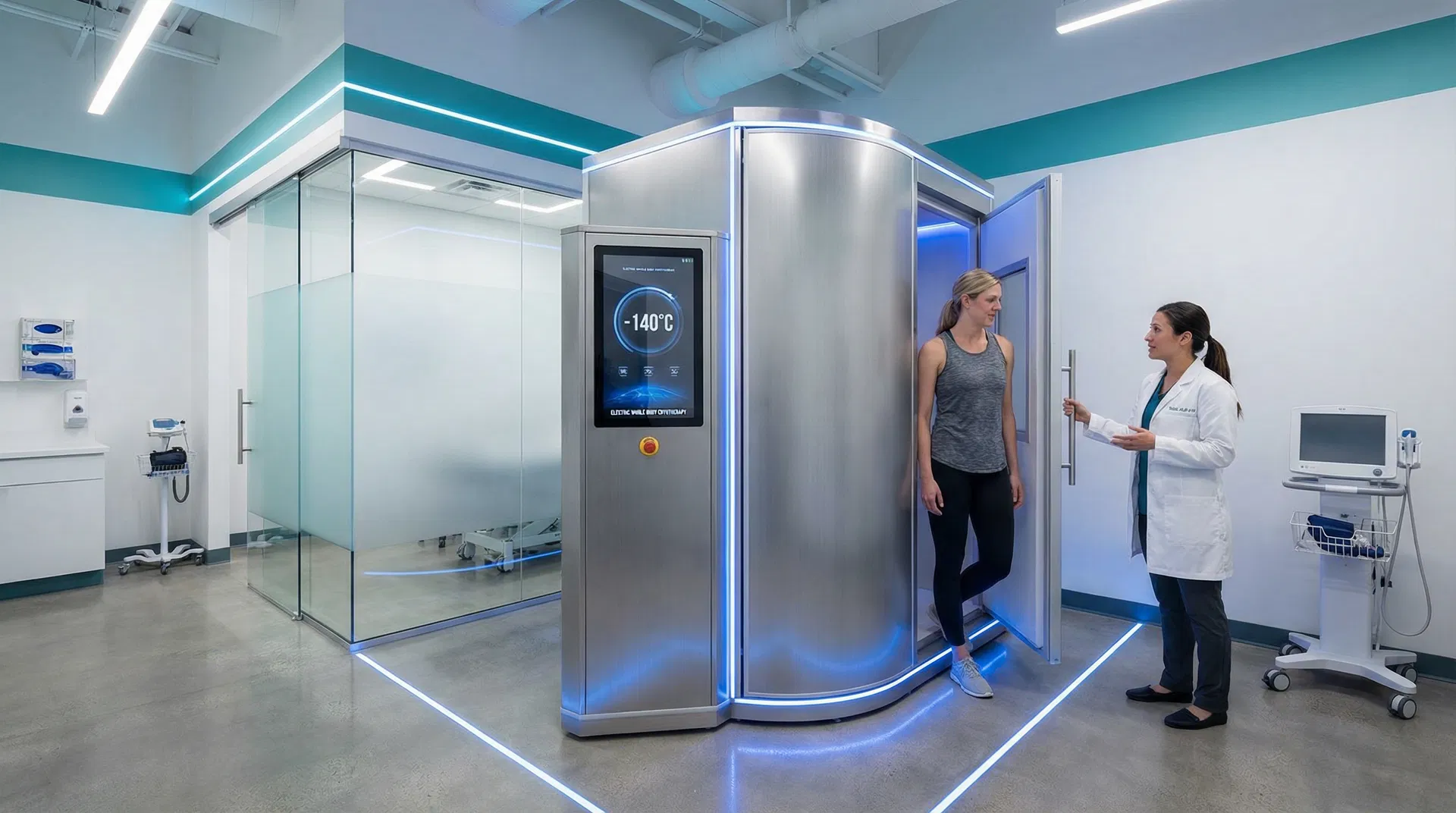 Electric cryotherapy chamber