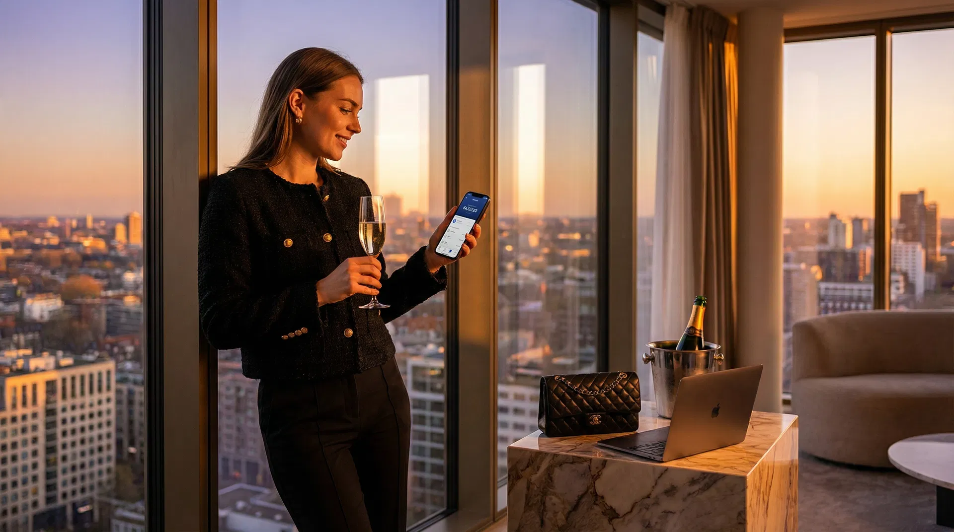 Creator di successo con lifestyle lussuoso