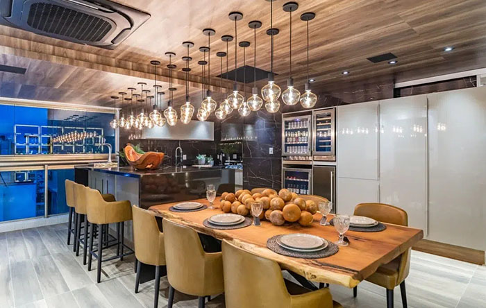 Cozinha seguindo a regra 60-30-10