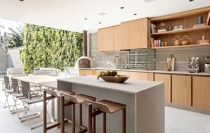 Cozinha moderna com harmonia visual