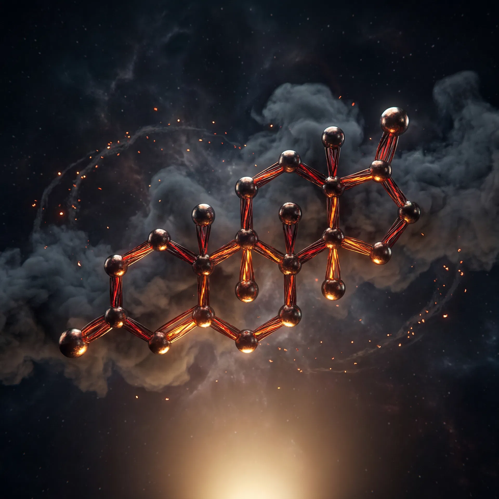 Testosterone molecule