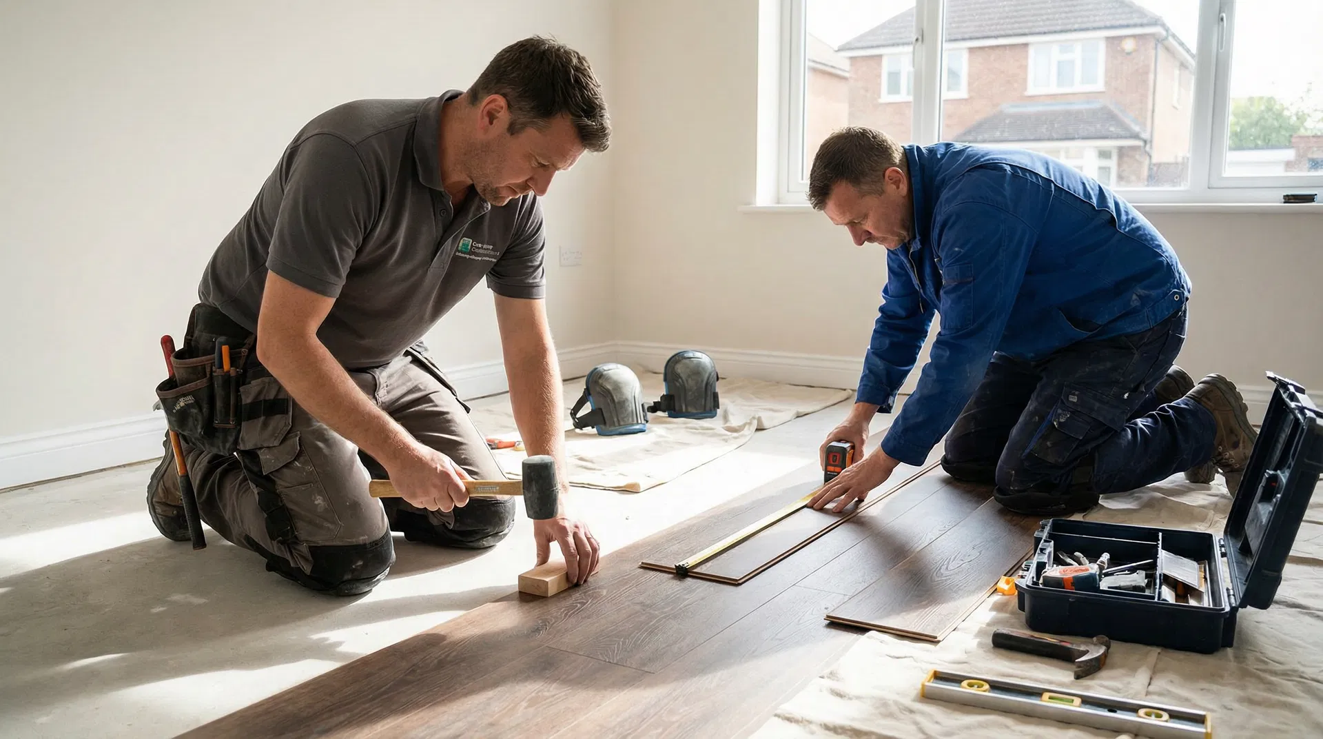 Professional flooring installation