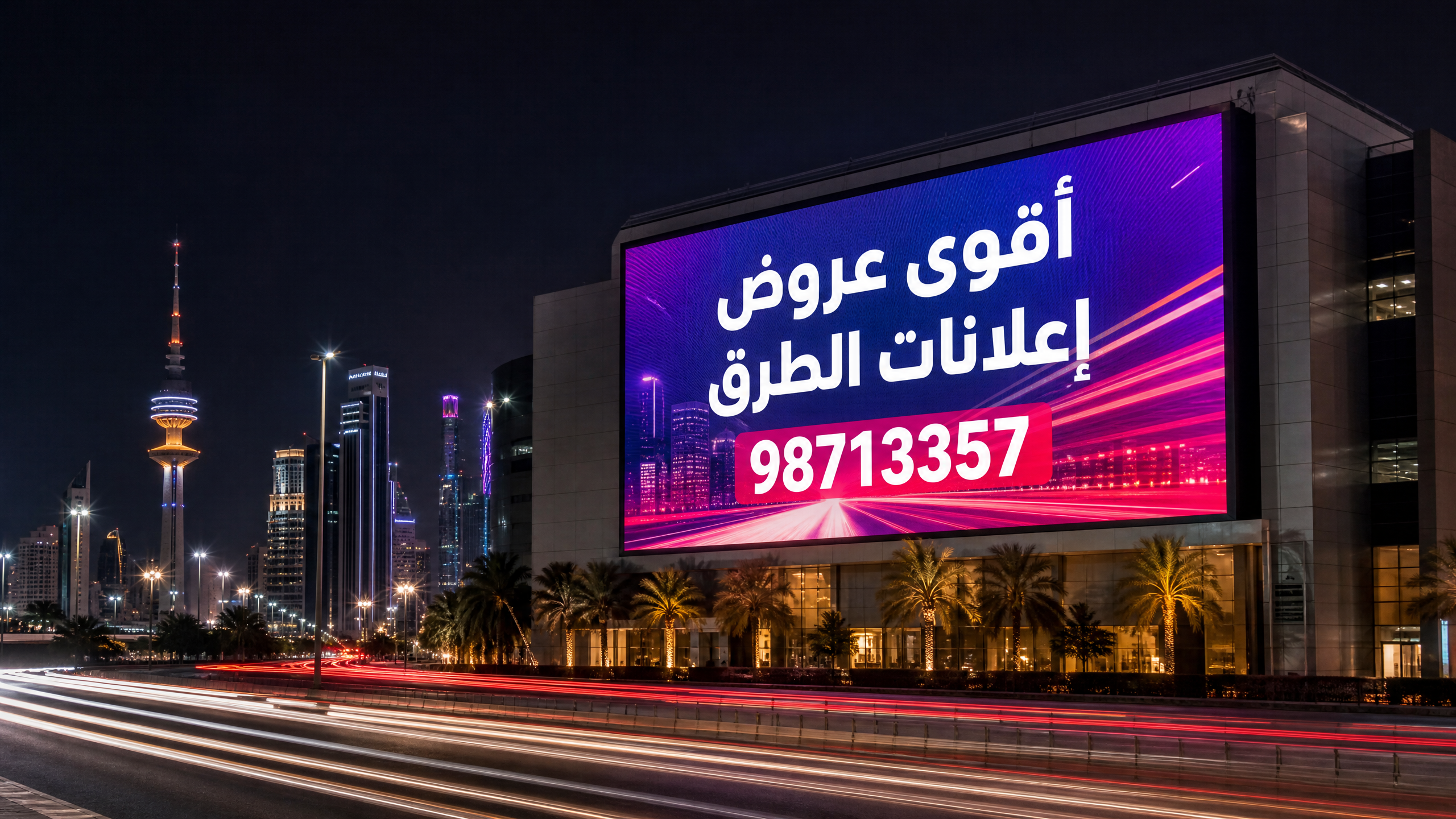 شاشة إعلانية رقمية متطورة في الكويت - 98713357
