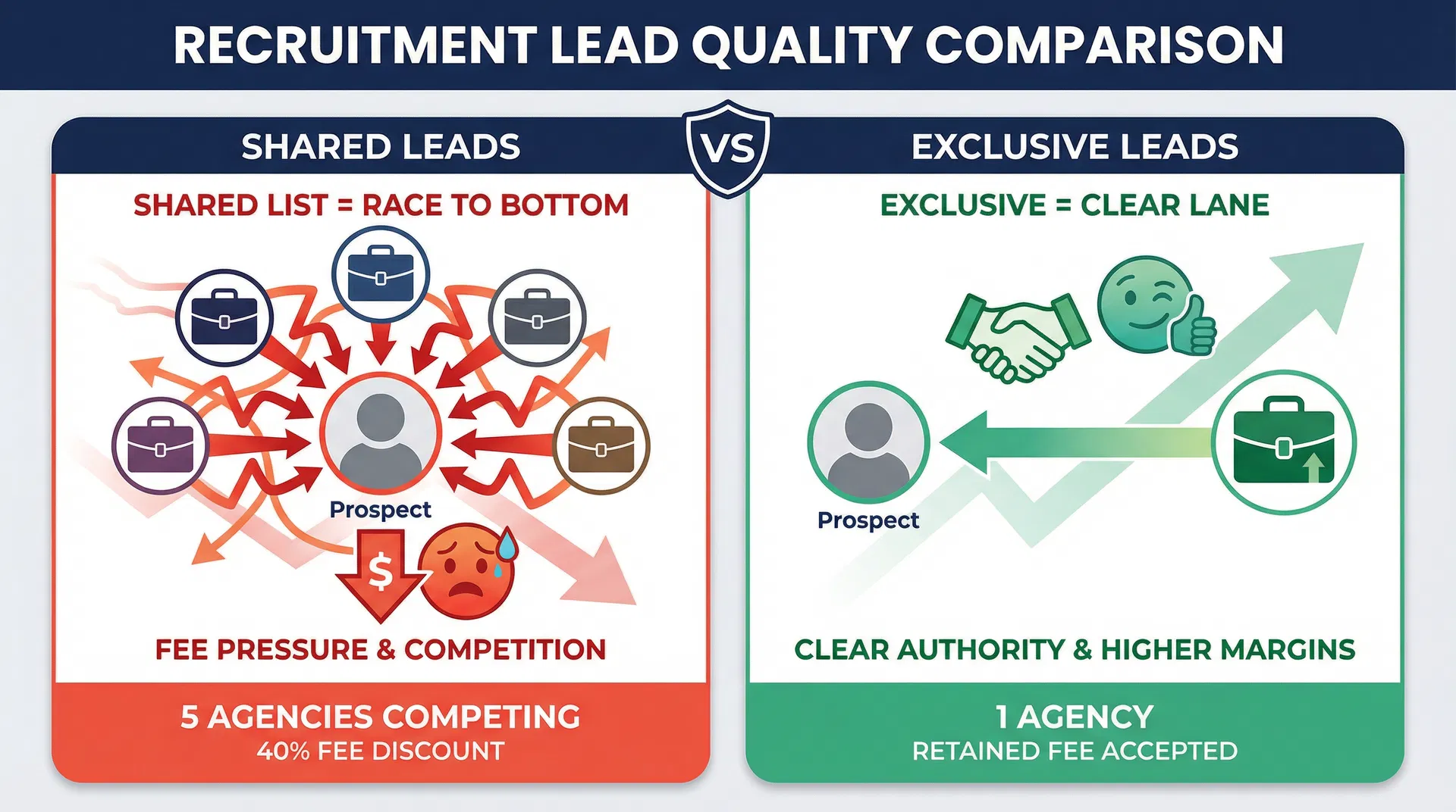 Exclusive vs Shared Recruitment Leads Comparison