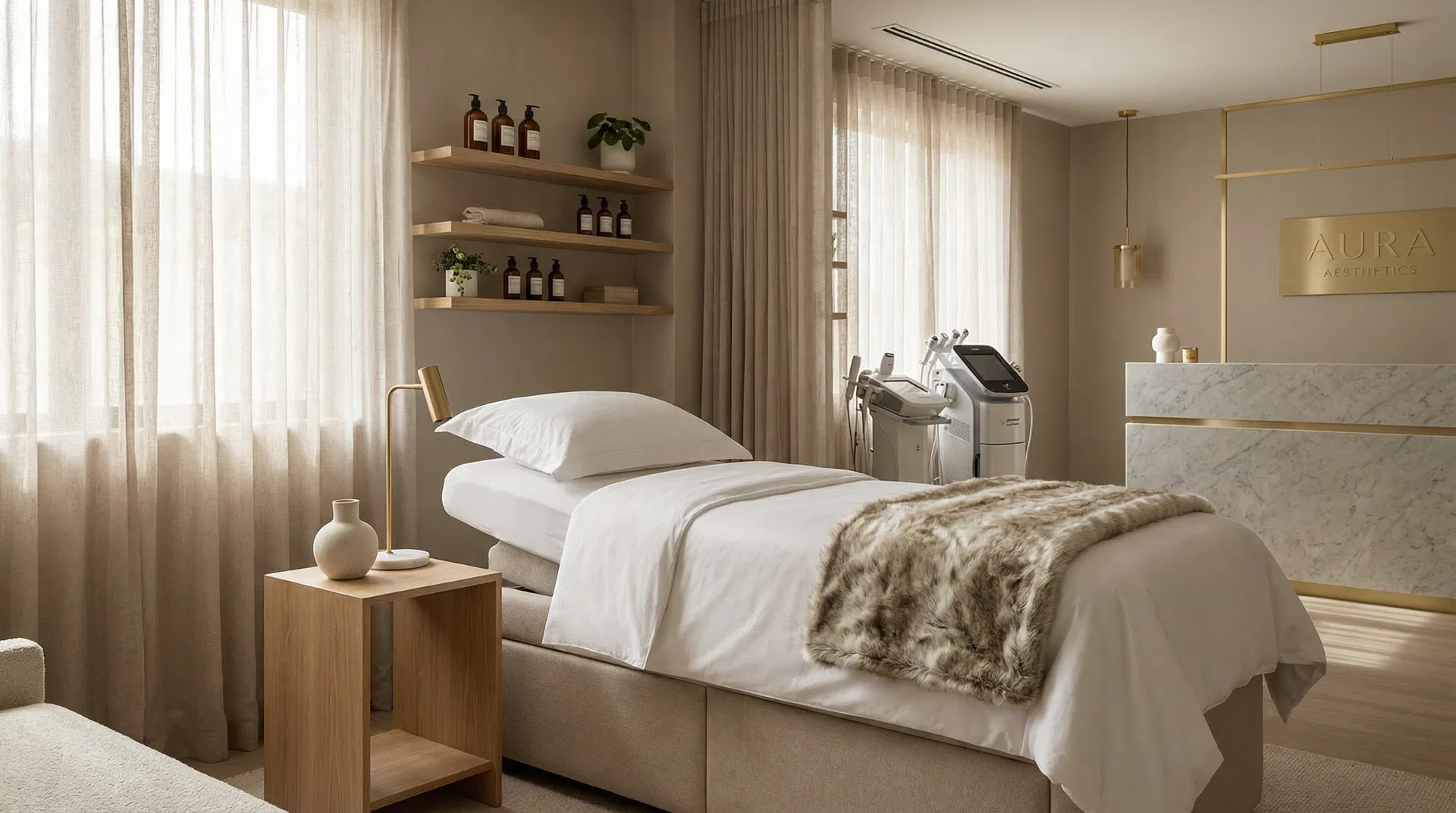 高級エステサロンの内装