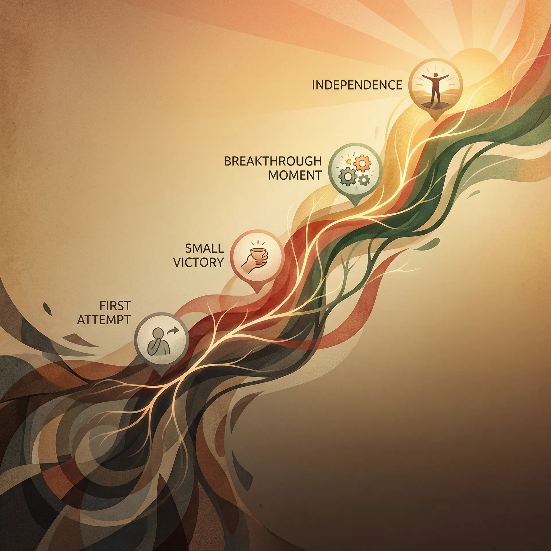 Recovery journey from first attempt to independence