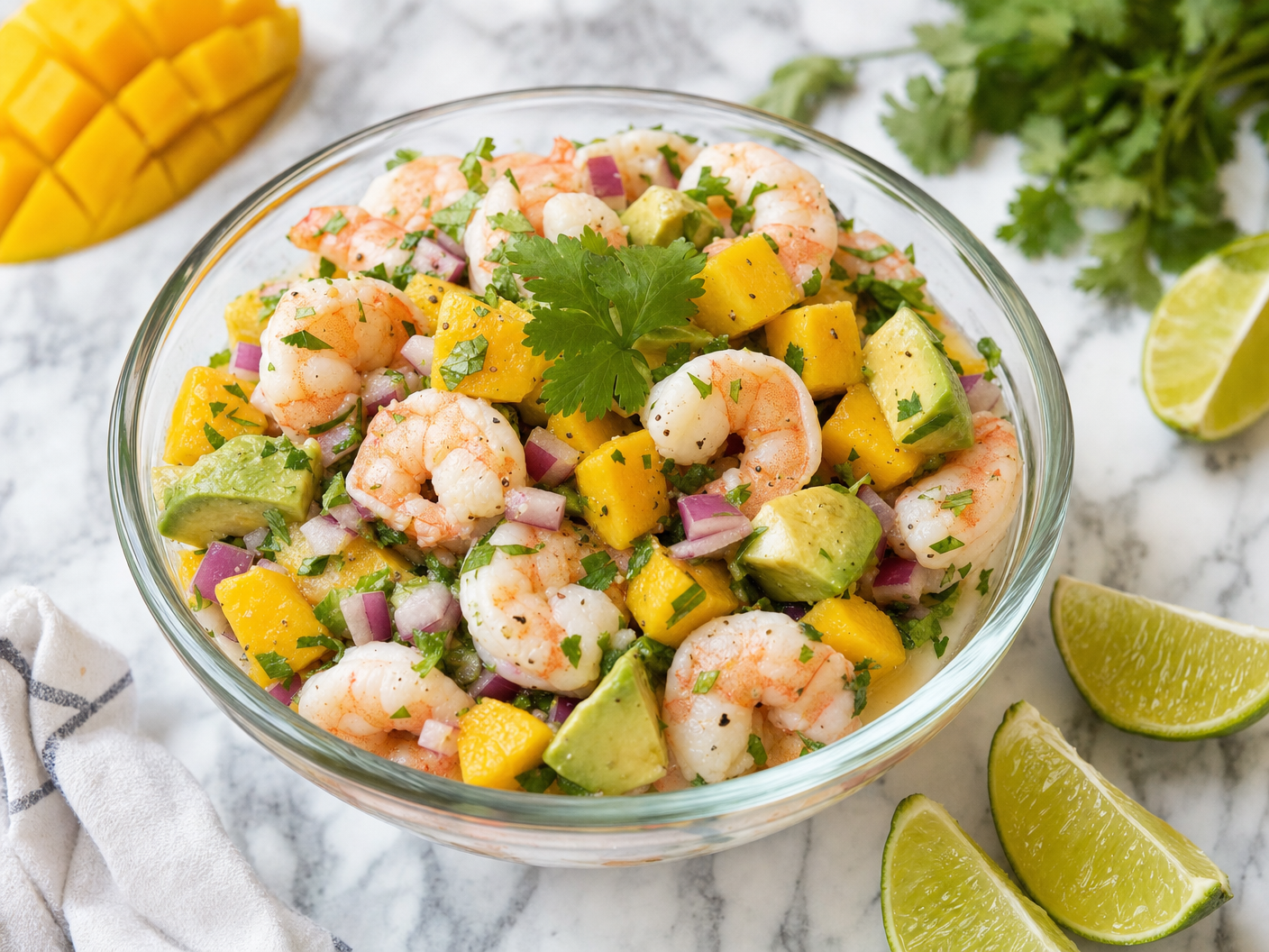 Shrimp Ceviche with Avocado and Mango
