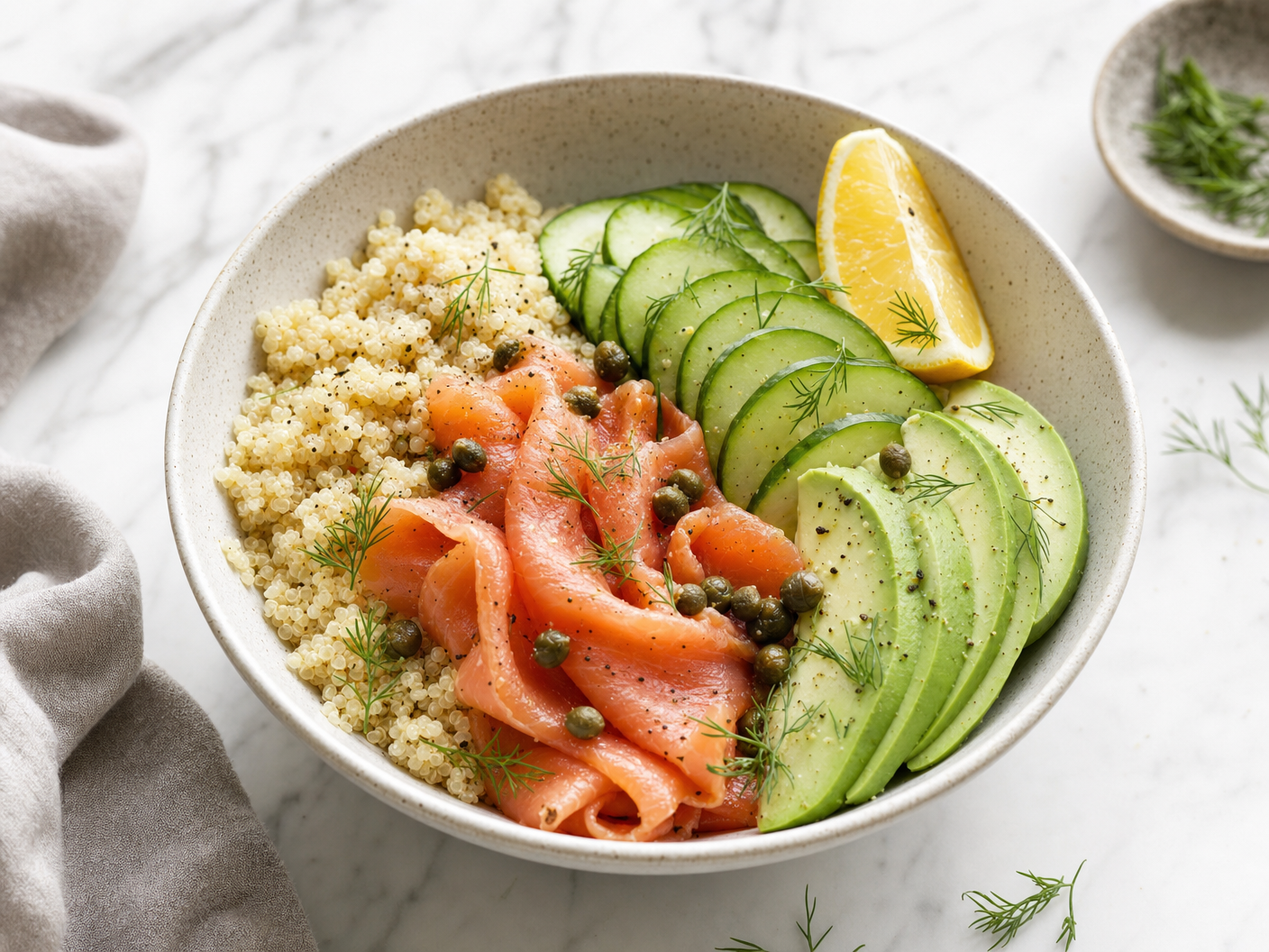 Smoked Salmon Grain Bowl