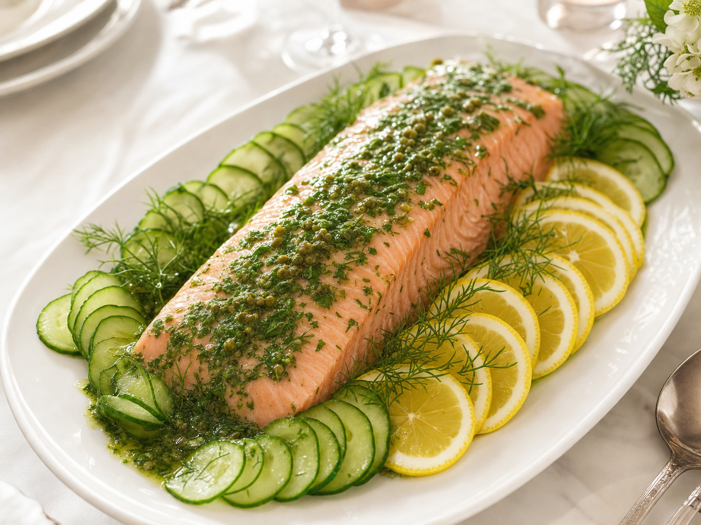 Cold Poached Salmon
