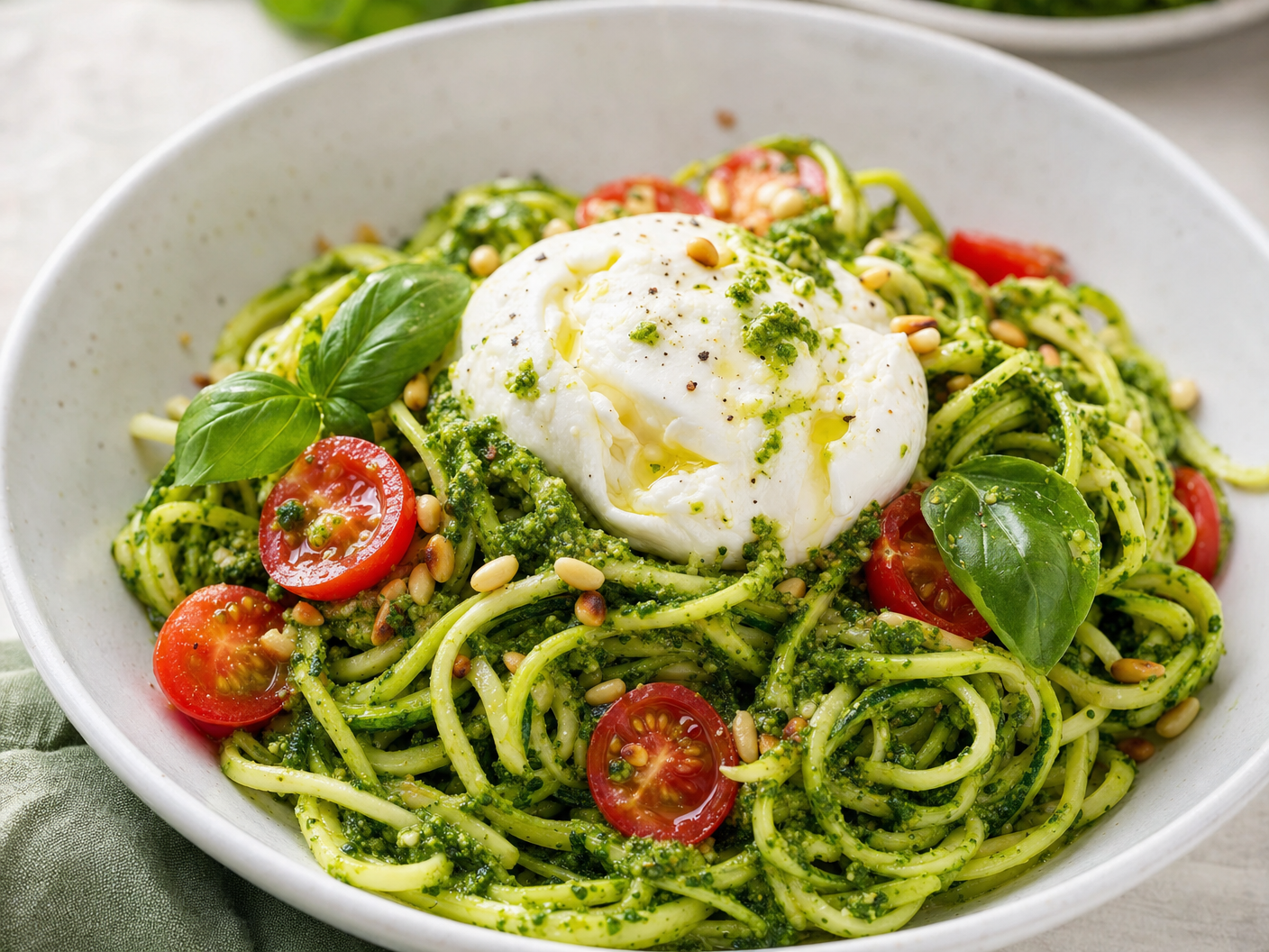 Zucchini Noodle Pesto