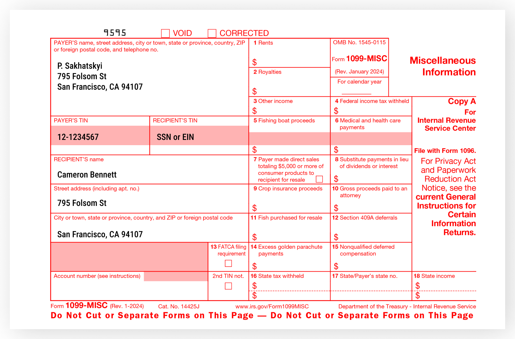 IRS Form 1099-MISC
