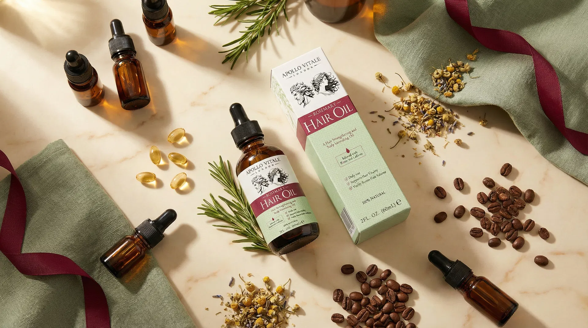 Apollo Vitale Hair Oil with natural ingredients