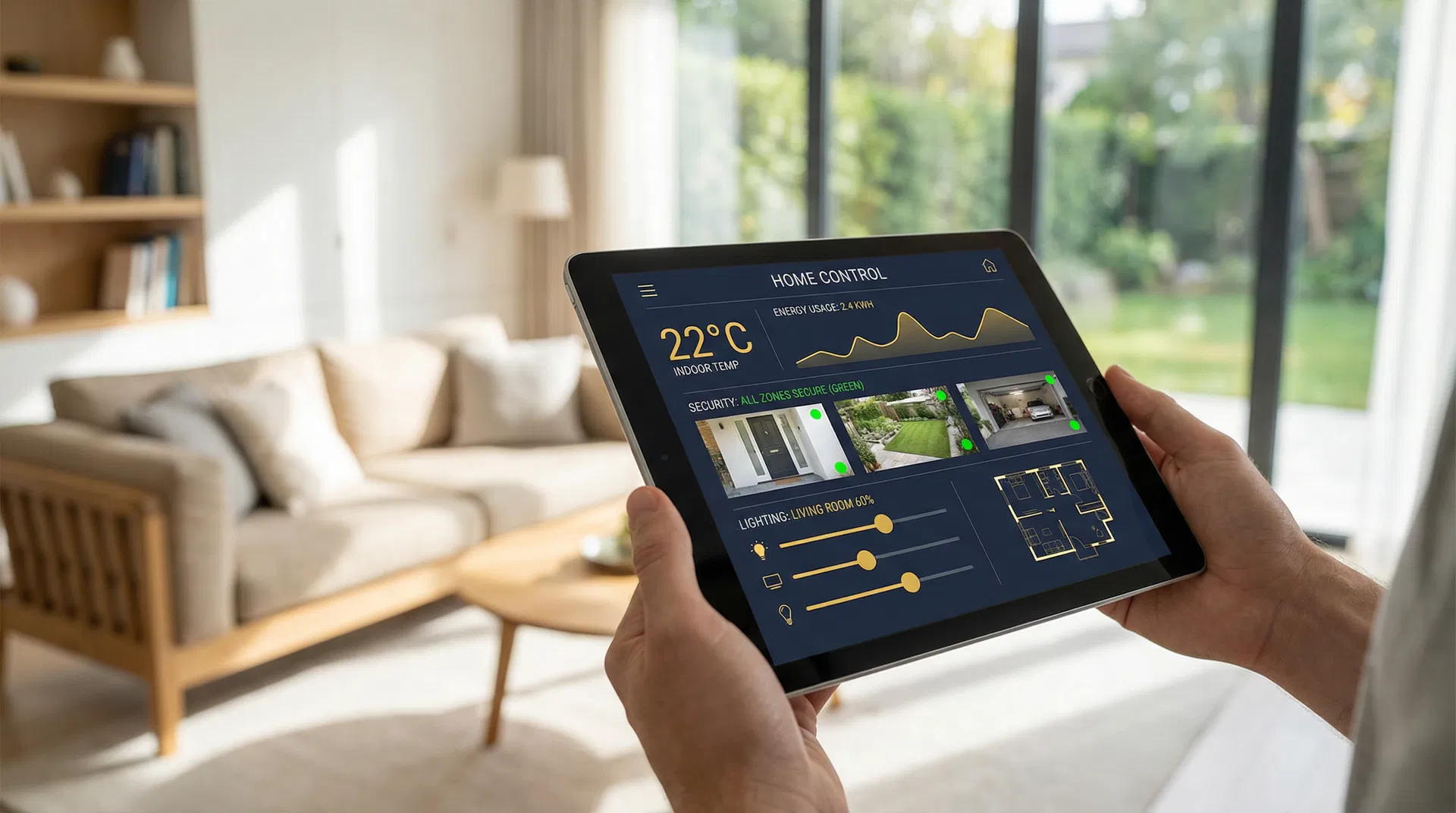 Painel inteligente OperGama — controlo de temperatura, energia e segurança