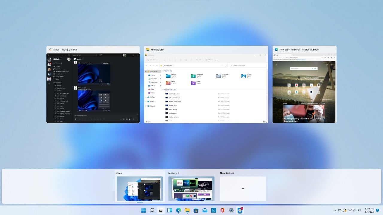 Mengelola beberapa desktop dengan wallpaper berbeda