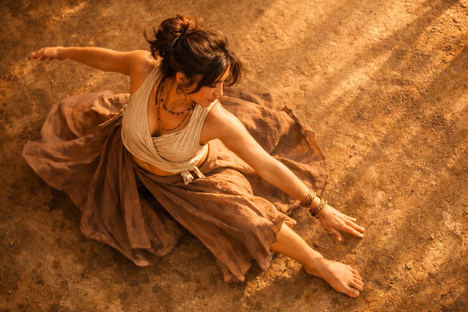 Woman in embodied movement