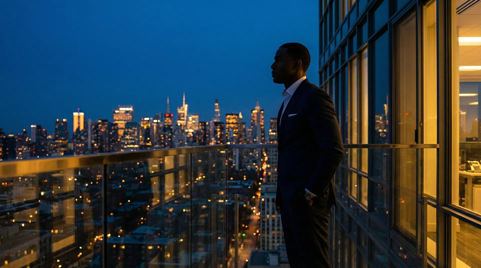 Executive leadership at dusk - bridging physical discipline and business mastery