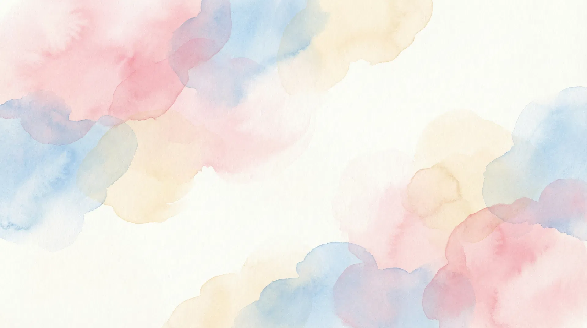 Soft watercolor background in pink and blue pastels