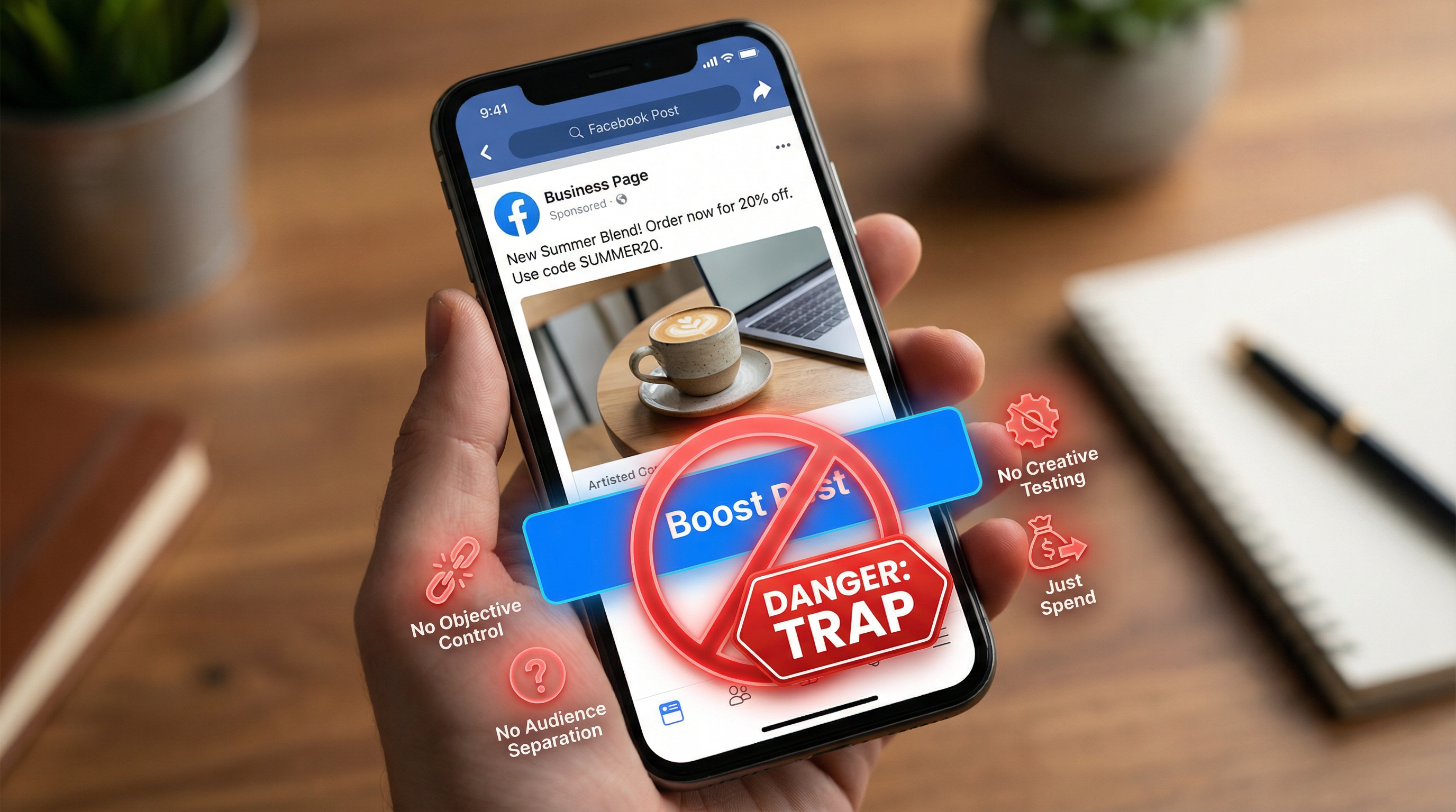 The Boost Post Button: A Danger Trap for Facebook Advertisers