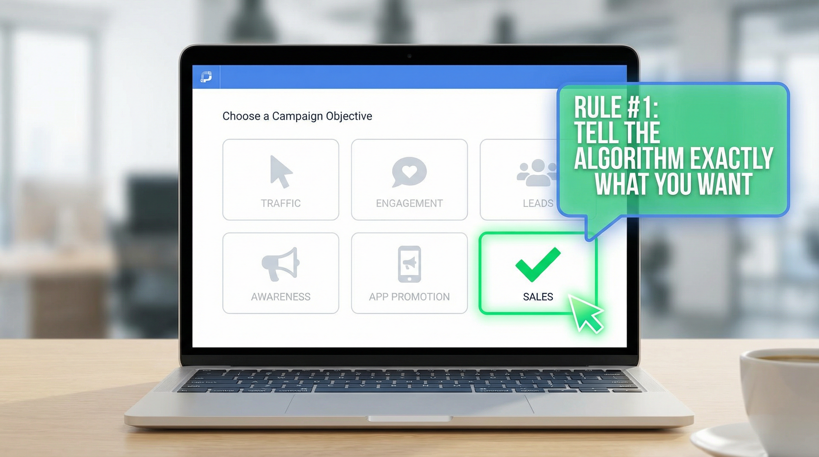 Meta Ads Manager: Choosing the Sales Campaign Objective