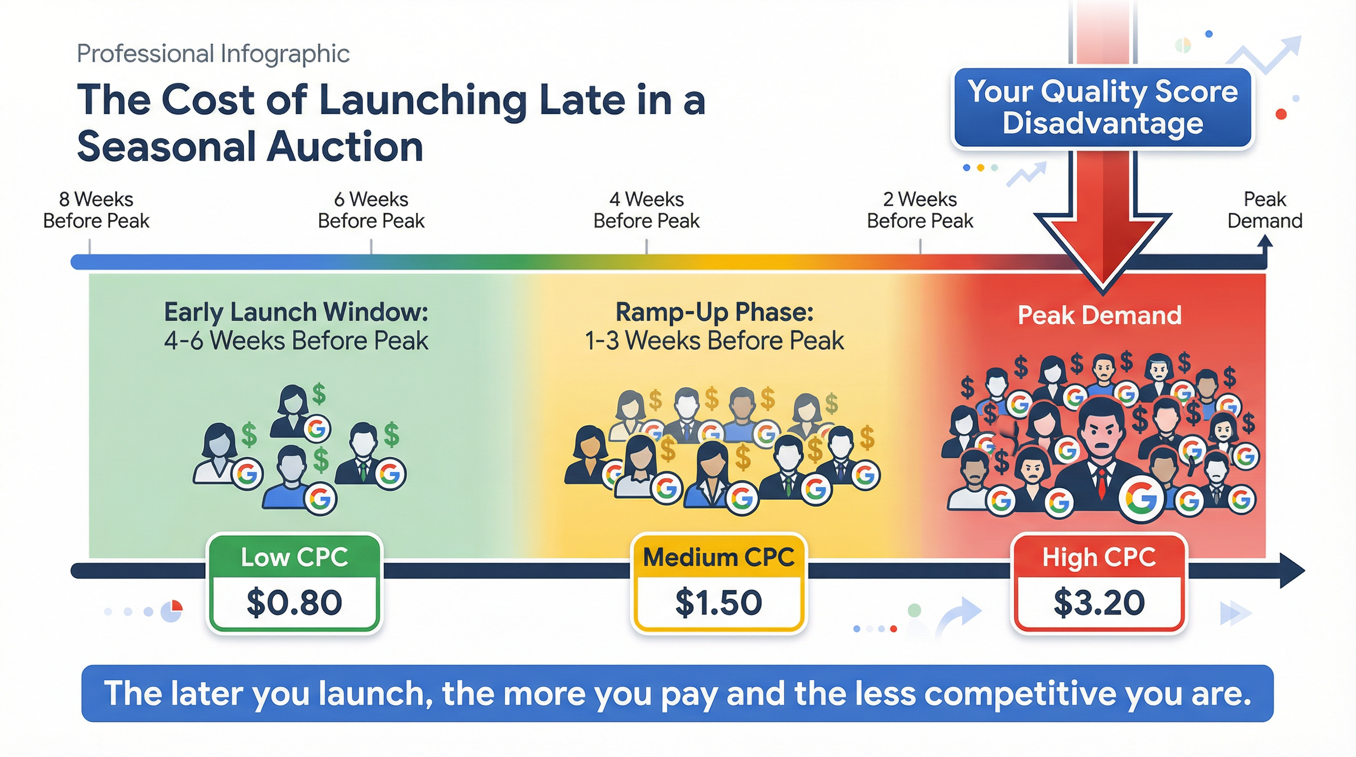 The Cost of Late Entry - Google Ads - Naz Diocampo | Web Solutions PH