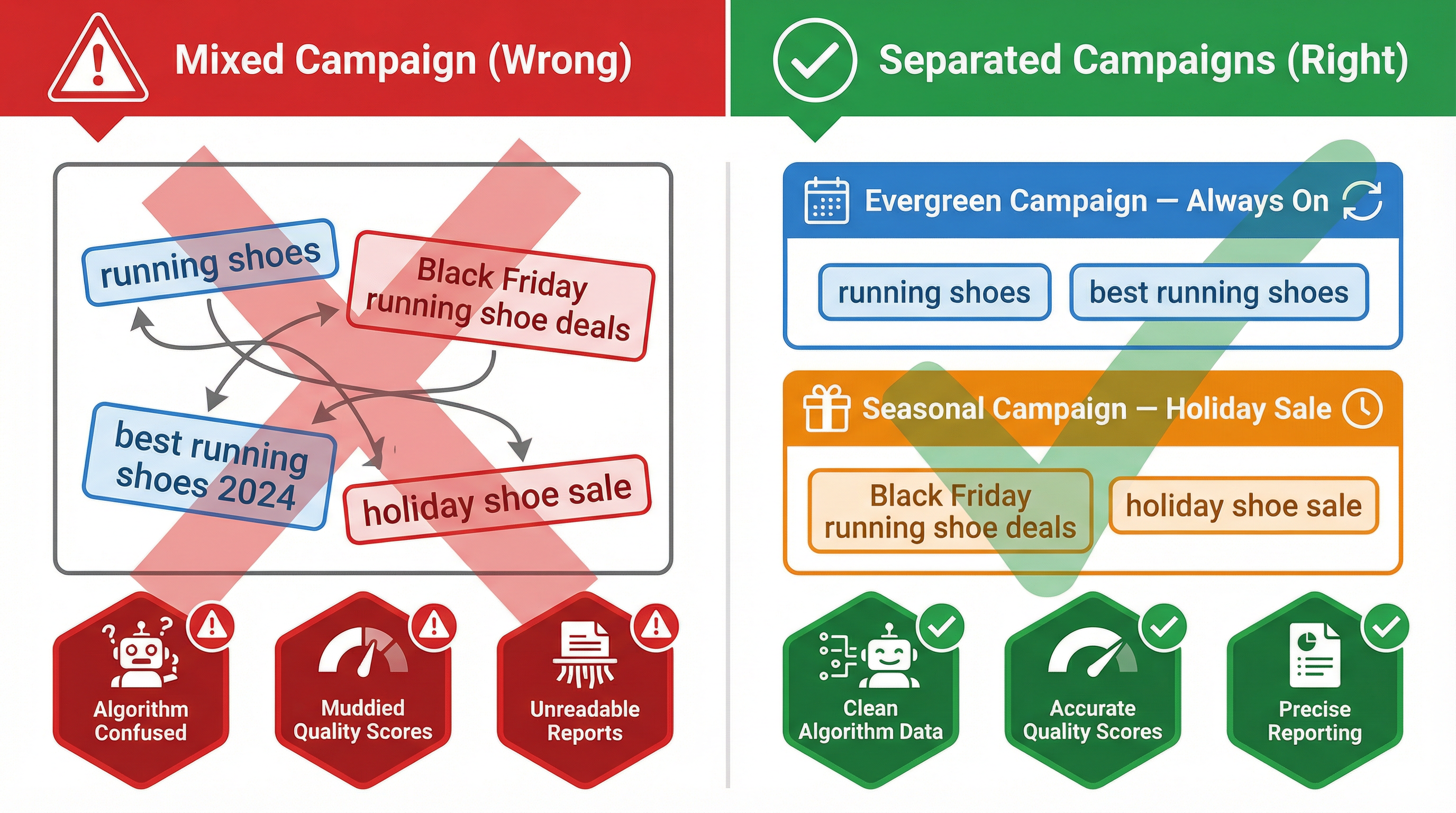 Campaign Structure: Evergreen vs. Seasonal - Google Ads - Naz Diocampo | Web Solutions PH