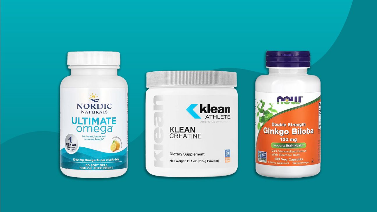 Image of a brain with various natural elements around it, symbolizing cognitive enhancement through natural means.