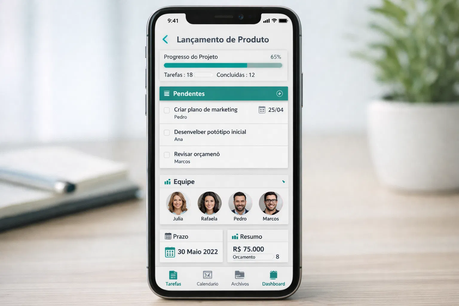 App Gestão de Projetos