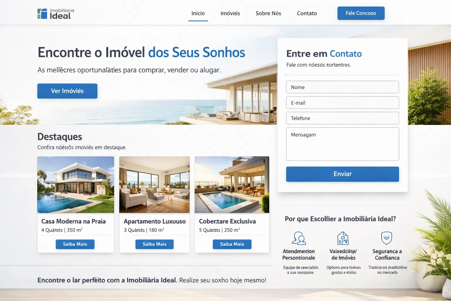 Landing Page Imobiliária