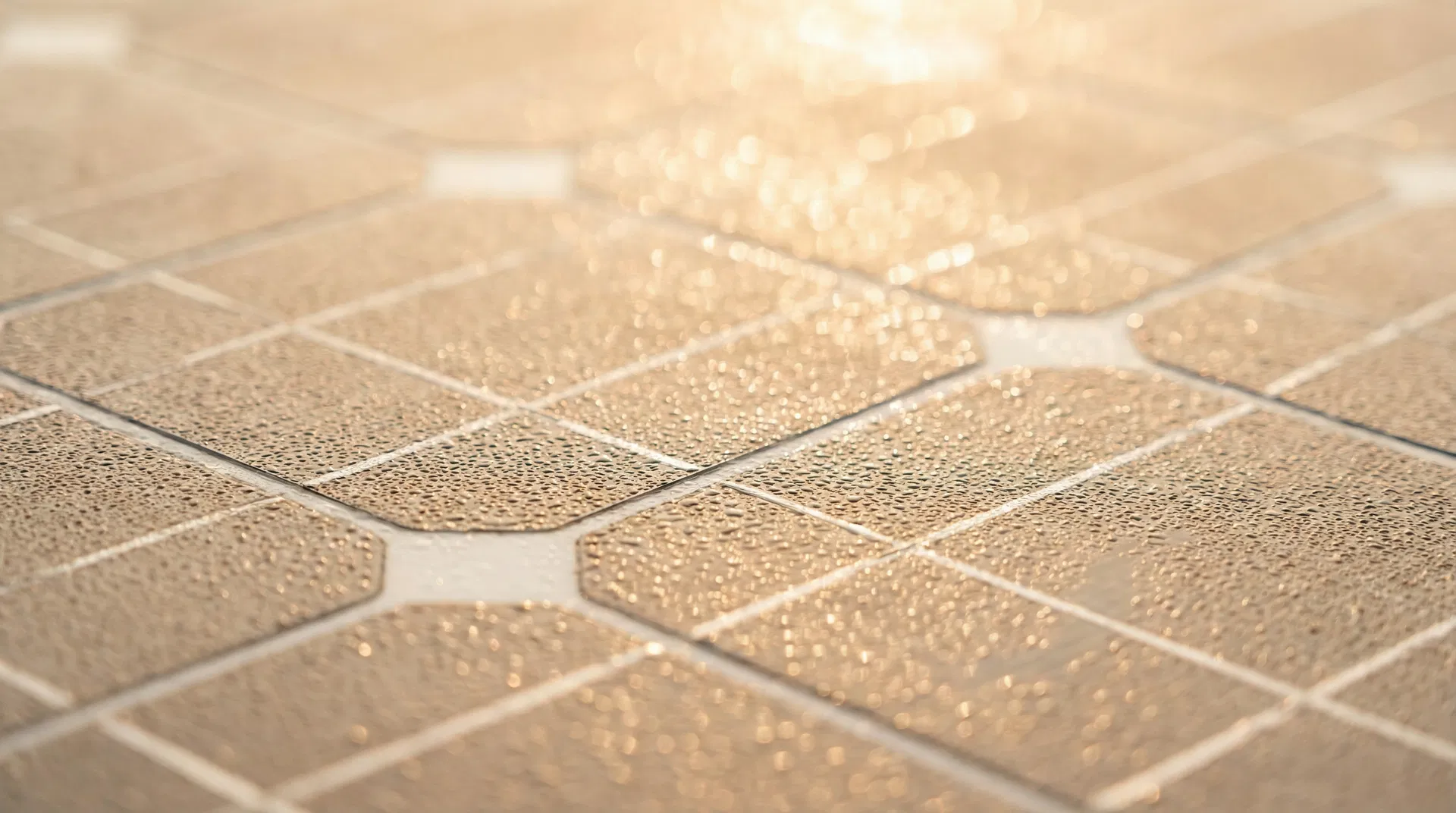 Close-up detail of solar panel surface
