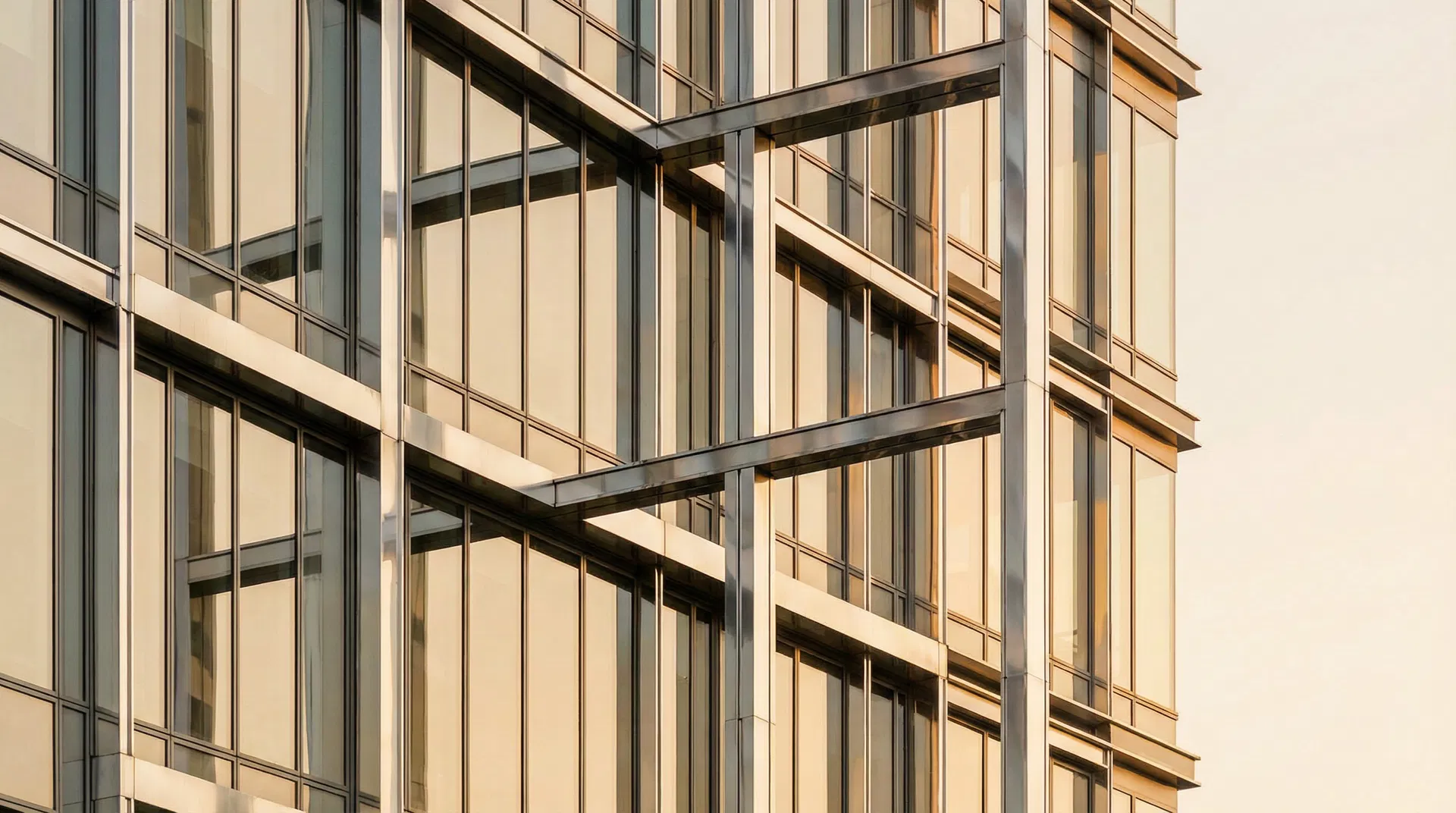 Modern glass building facade representing financial expertise