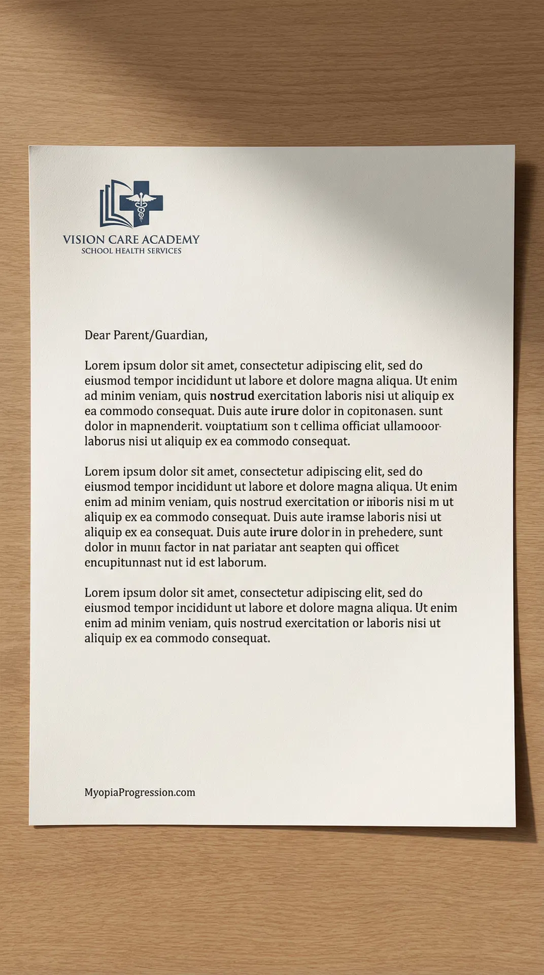 Preview of Parent Letter Template