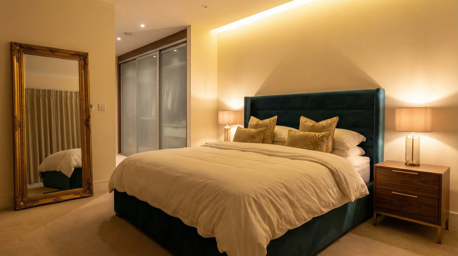 غرفة نوم رئيسية فاخرة