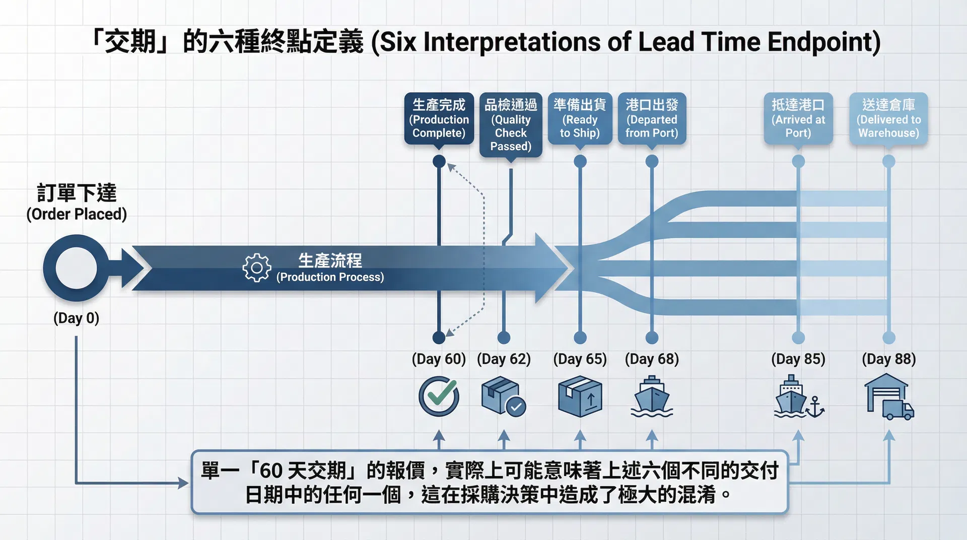 客製化環保杯採購中的交期定義誤判:為什麼「60 天」可能意味著六種不同的交付日期