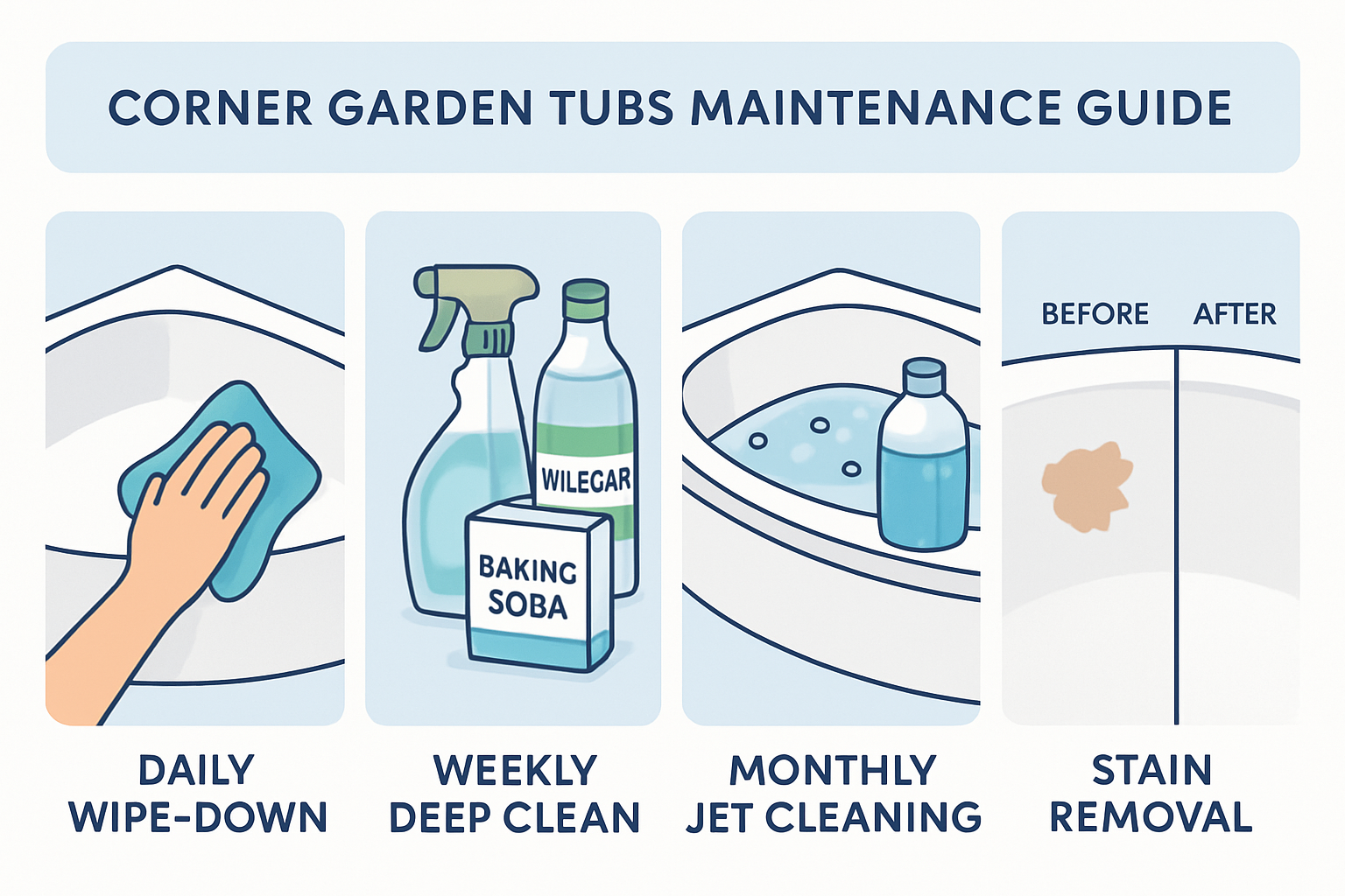 Corner Garden Tub Maintenance Guide
