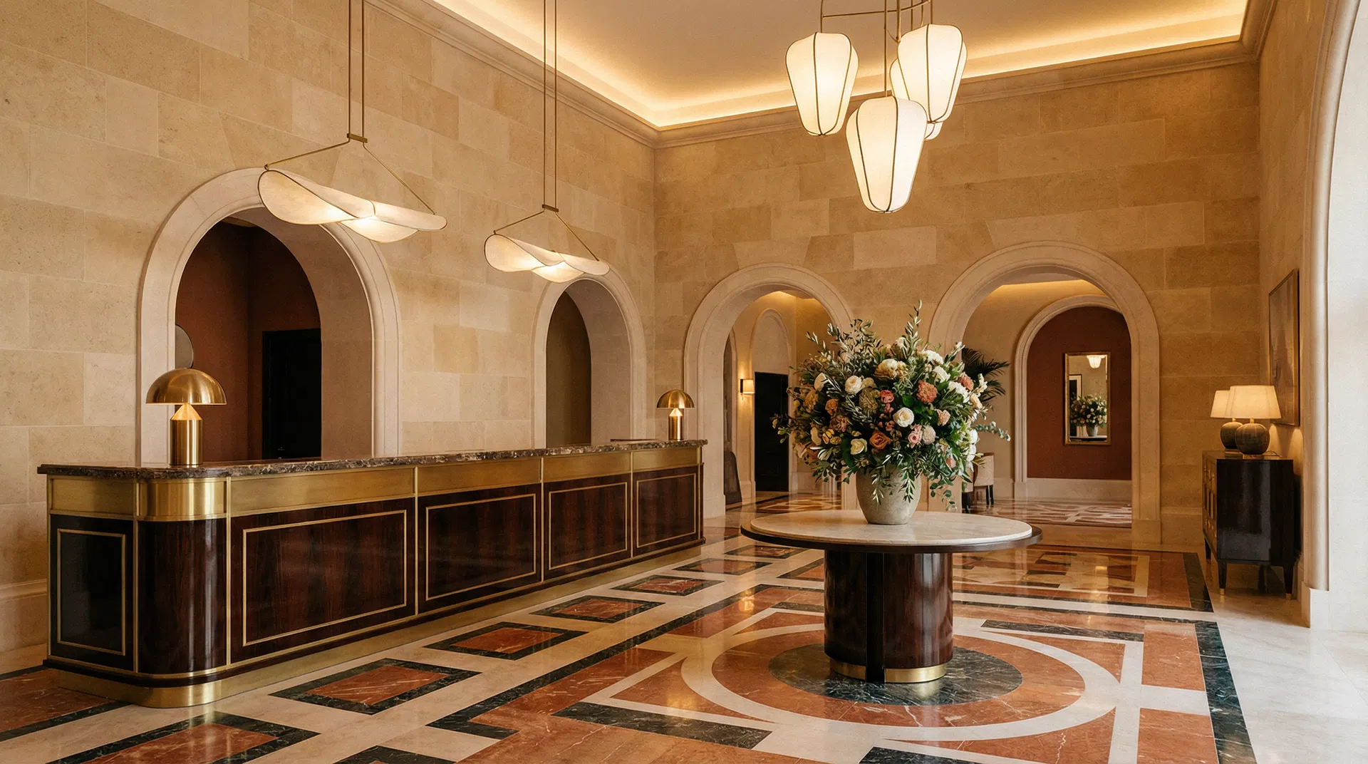 Luxury hotel interior