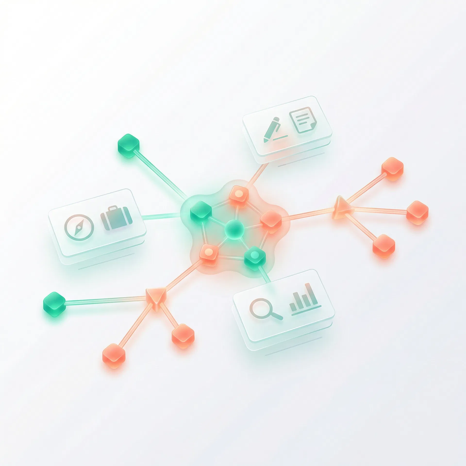 Manus AI agent network visualization