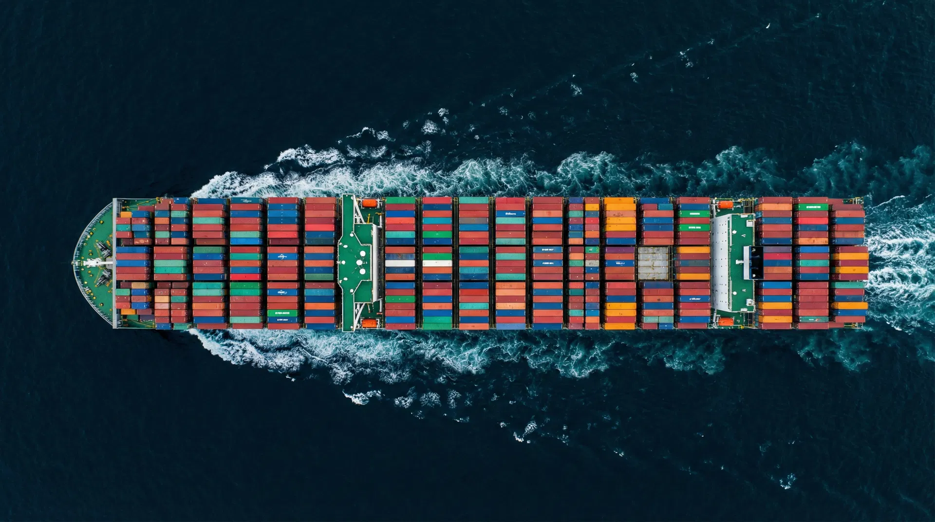 Container ship aerial