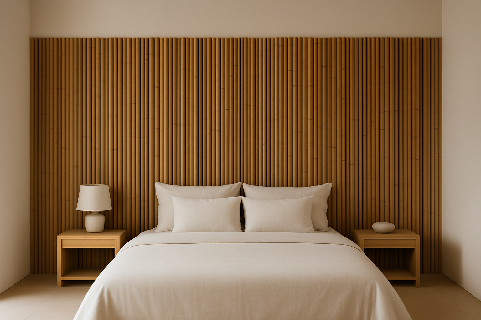 Bamboo Headboard Wall