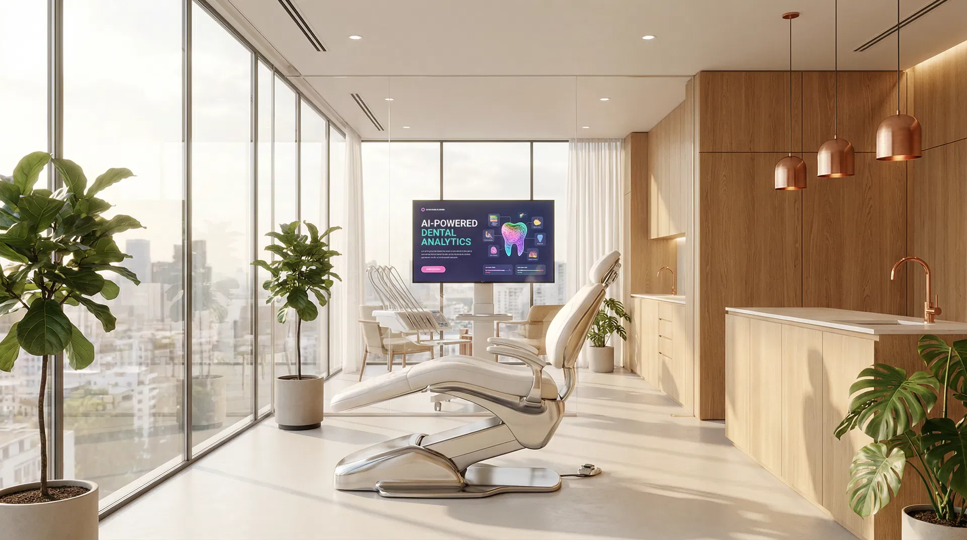 Modern AI-powered dental office