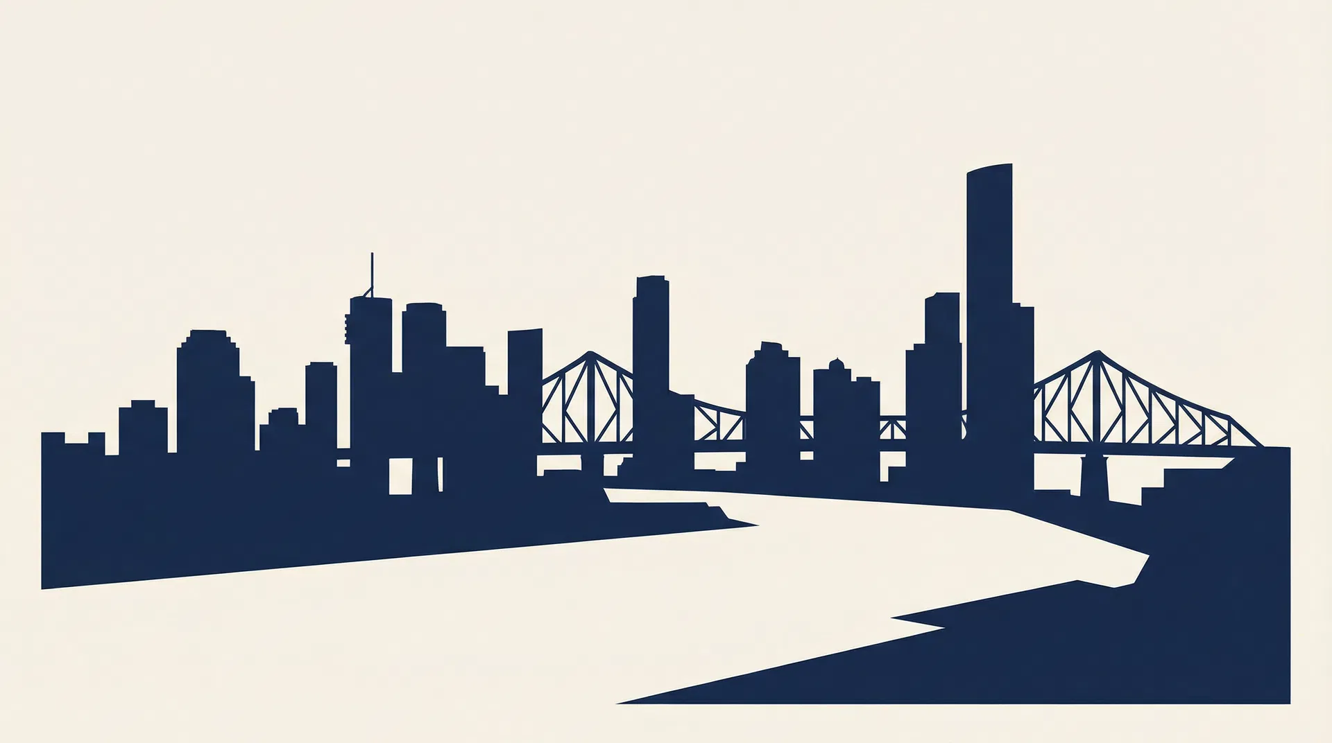 Brisbane skyline illustration