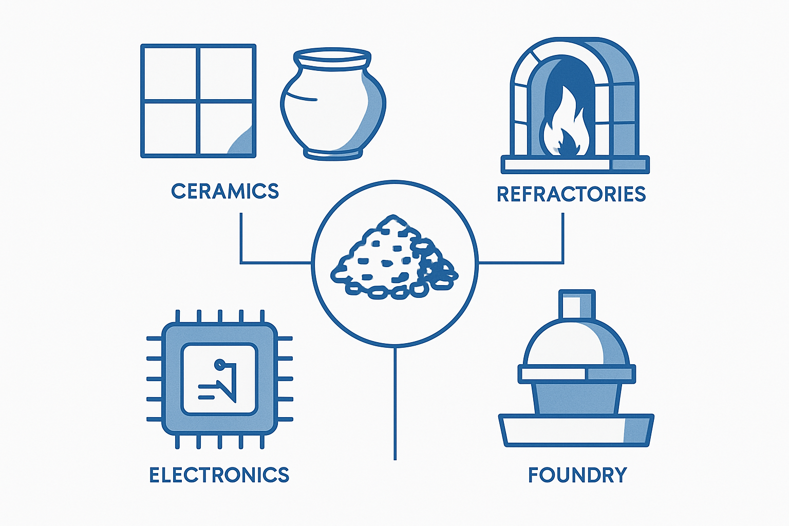 Industry-Specific Zirconium Silicate Applications