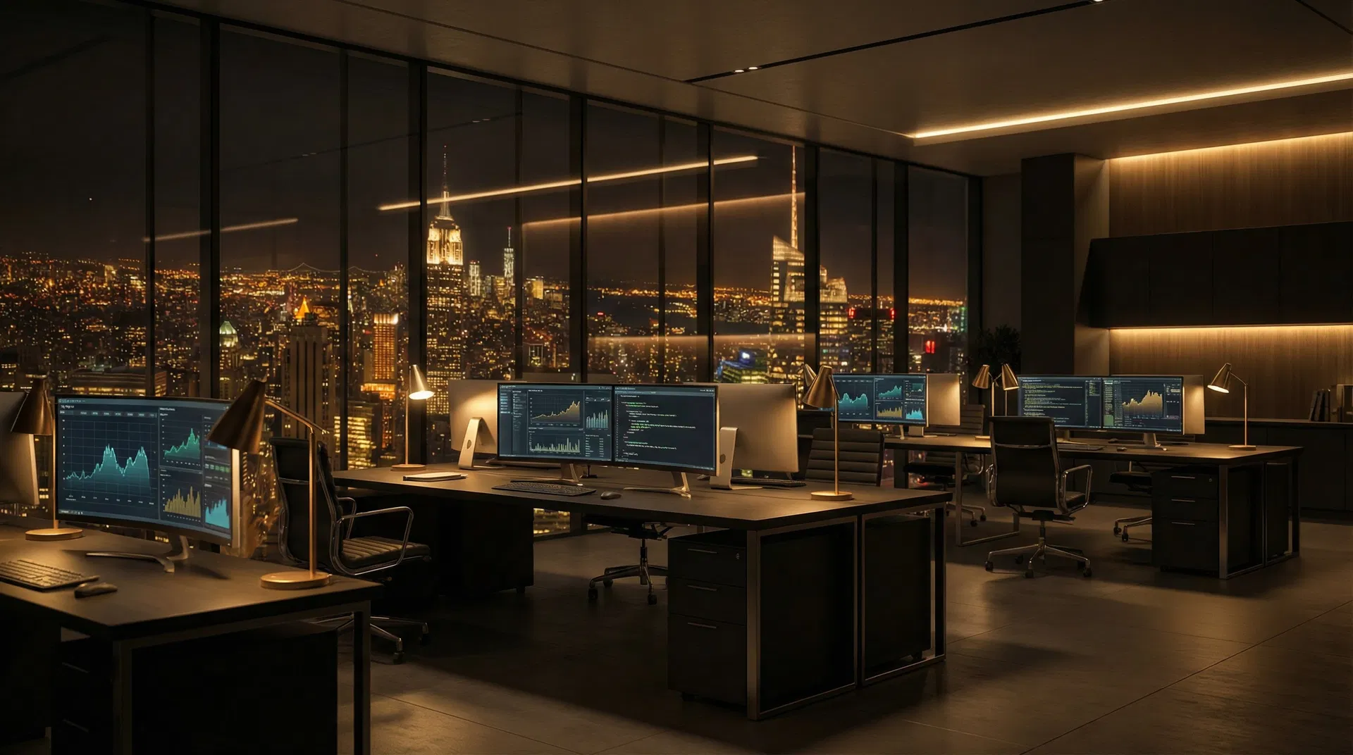 Modern office environment