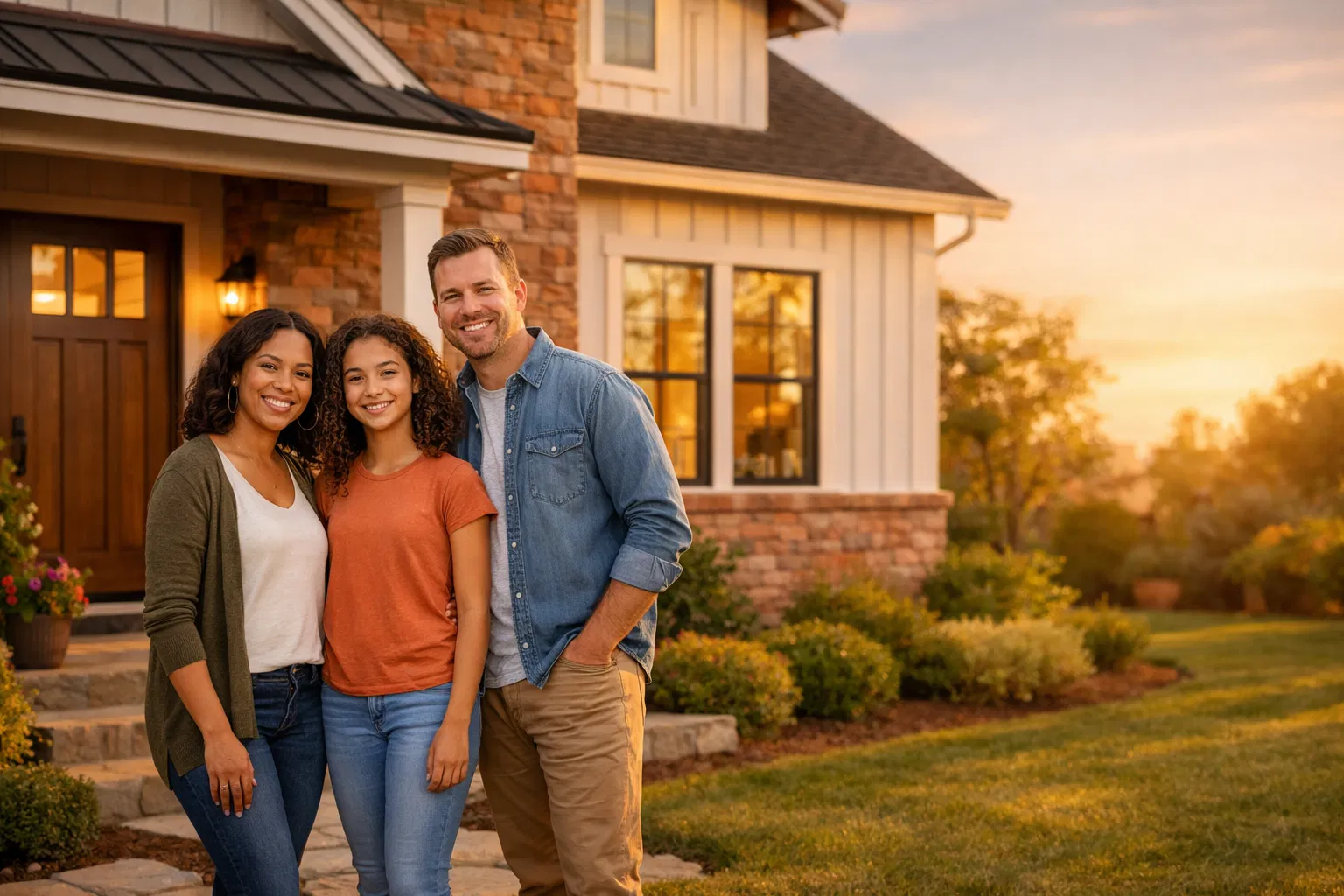 Beautiful home with family