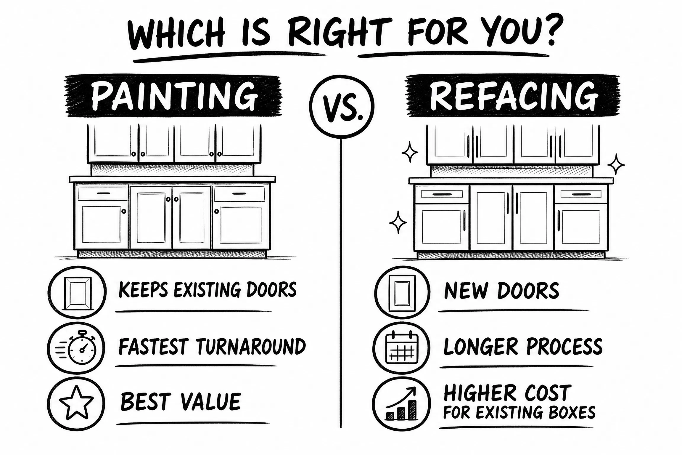 How Much Does Cabinet Painting Cost in Boynton Beach, FL? 70 painting_vs_refacing_logic.png