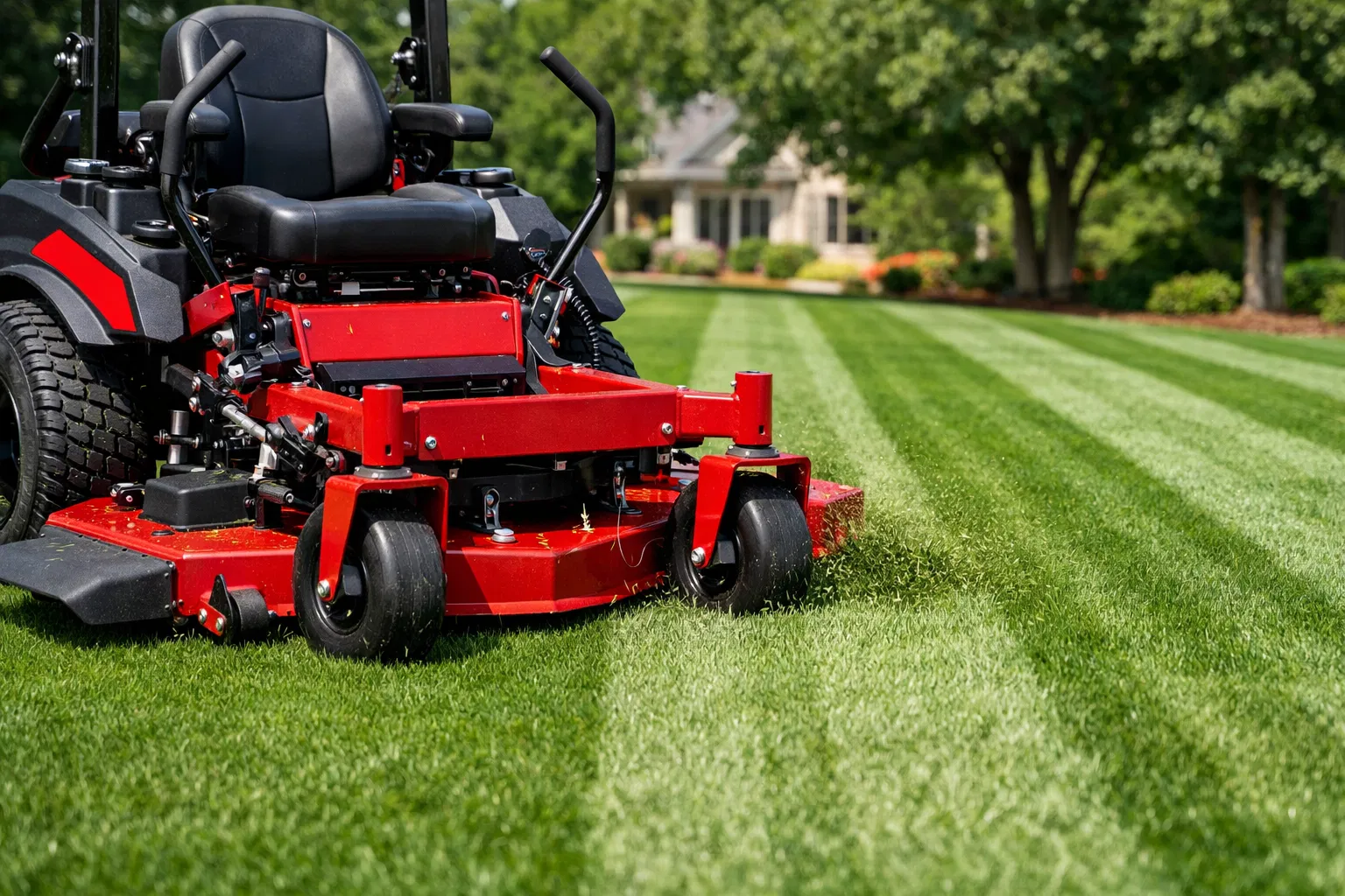 Professional lawn mowing