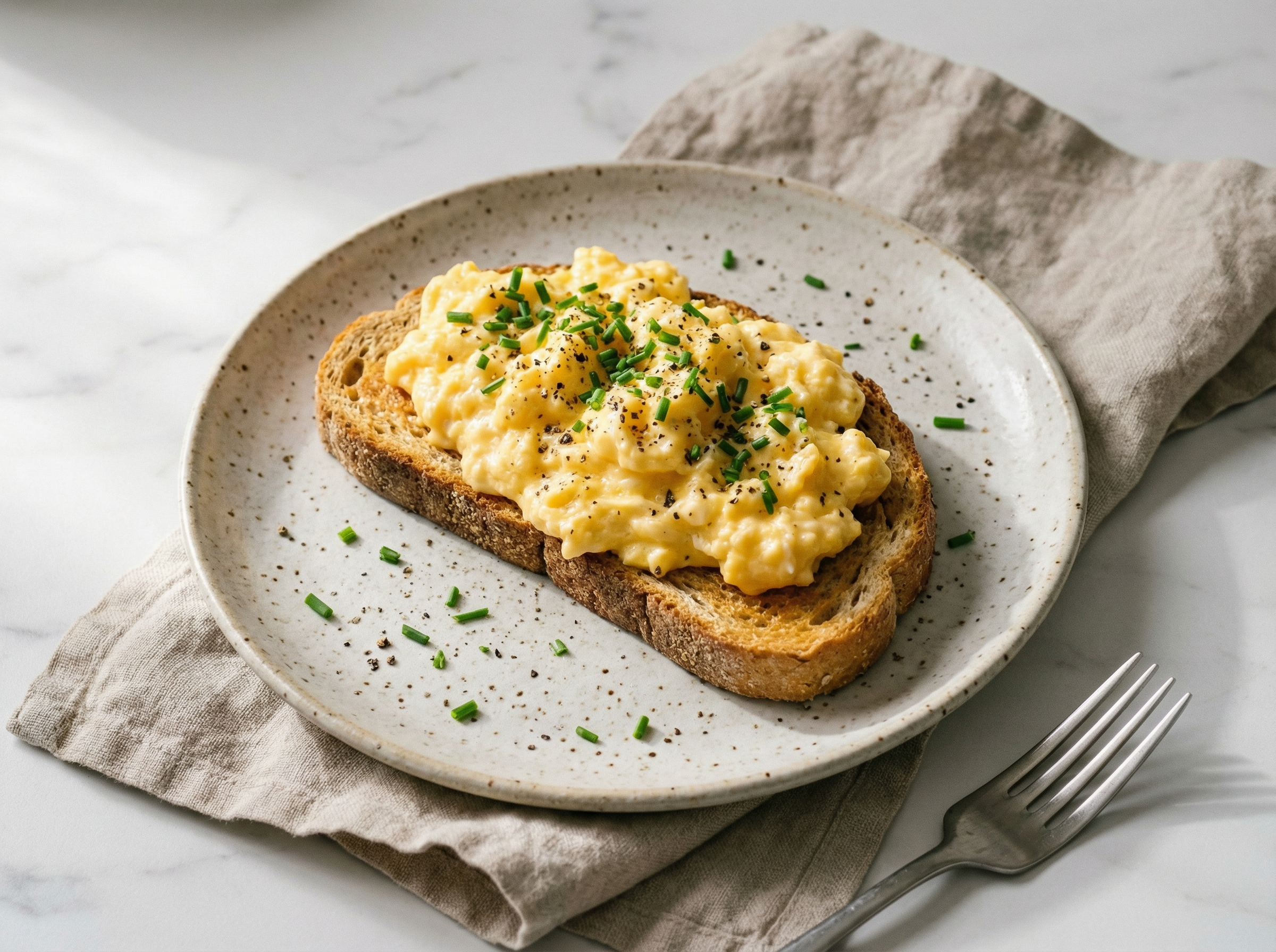Scrambled Eggs on Toast