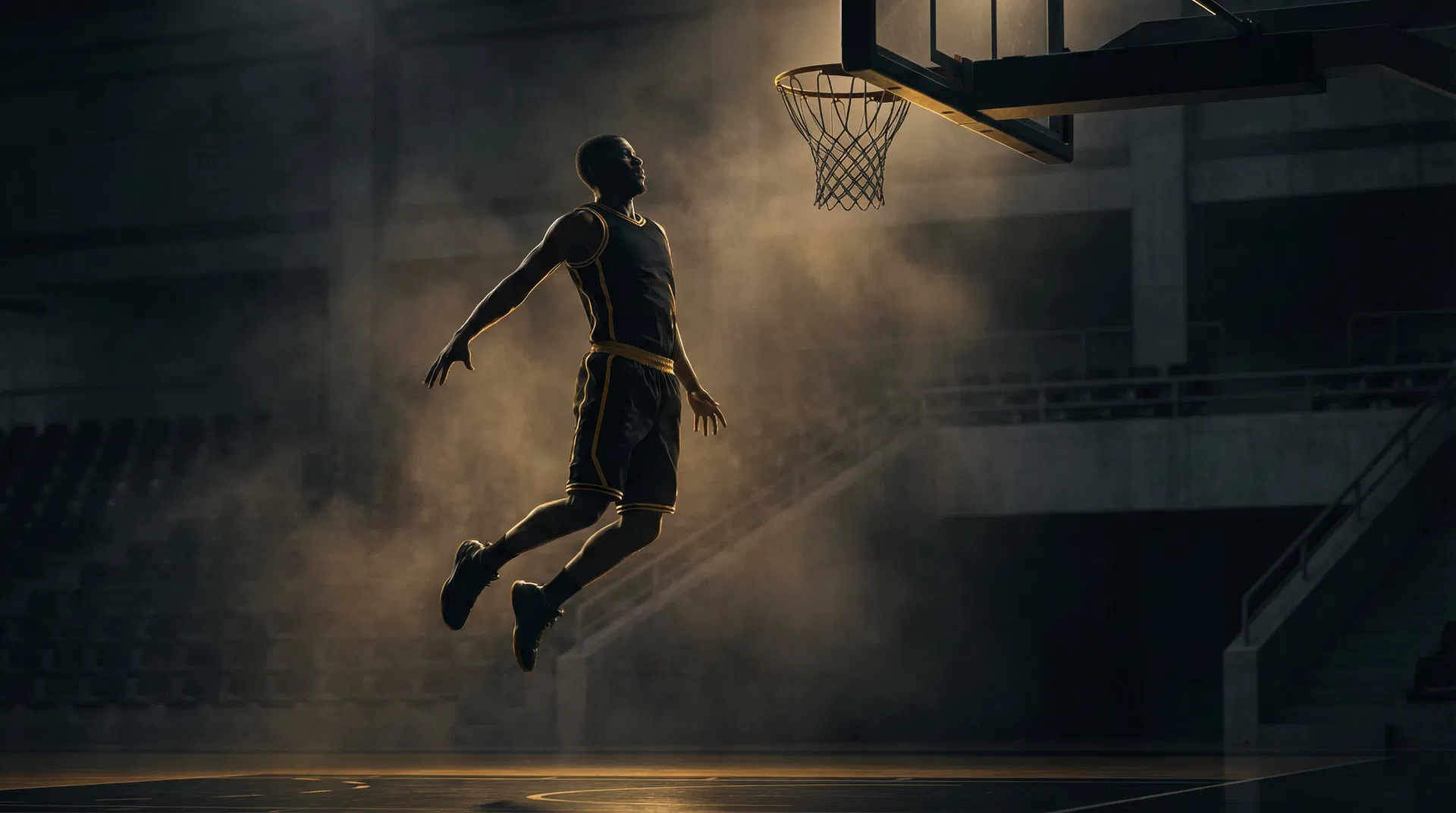 Athletic player in custom jersey